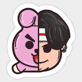 ChunkieCheeks - Bts JUNGKOOKxCOOKY Sticker